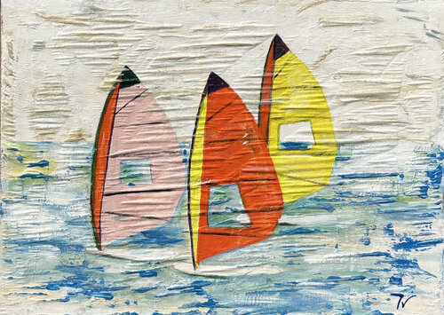 Al viento di paola vignola, Pittura in vendita su Singulart