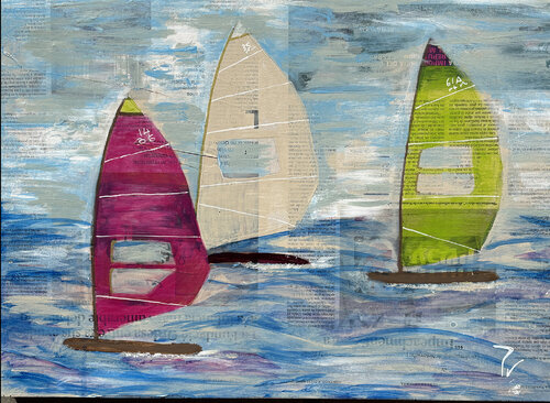 Viento y mar di paola vignola, Pittura in vendita su Singulart