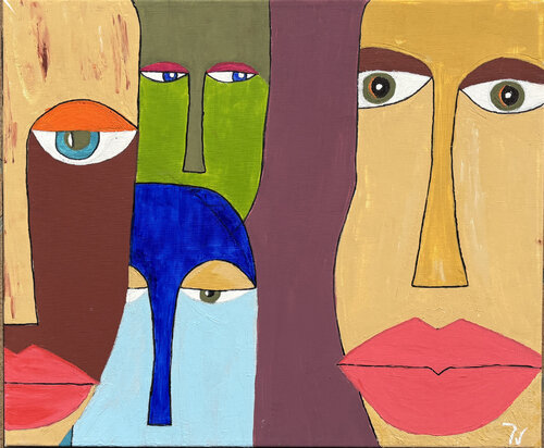 Caras exoticas di paola vignola, Pittura in vendita su Singulart