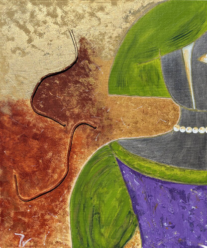 Menina escondida von paola vignola, Malerei kaufen auf Singulart