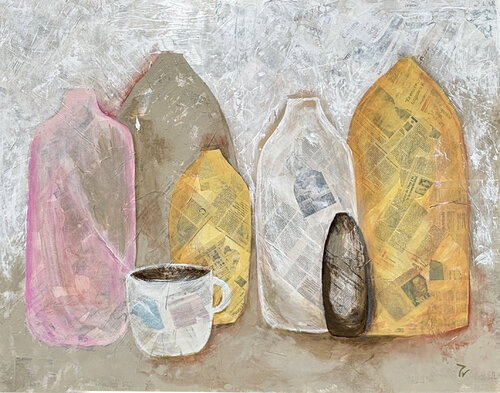 Bodegon de desayuno von paola vignola, Malerei kaufen auf Singulart