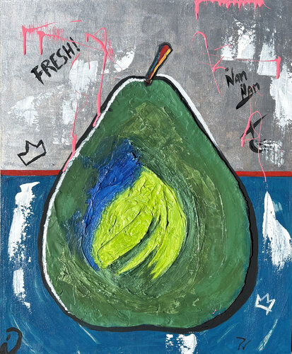 Pera verde par paola vignola, Peinture en vente sur Singulart