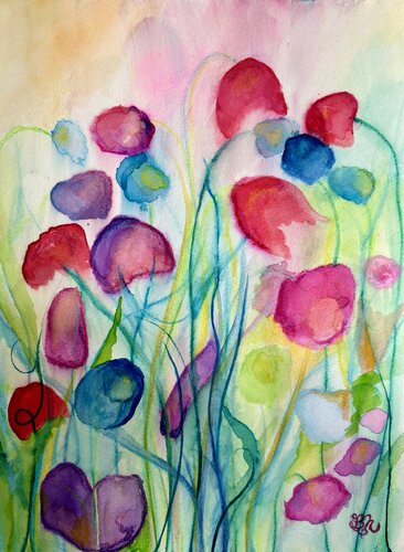 Spring Blooms di Brooke Meadows, Pittura in vendita su Singulart