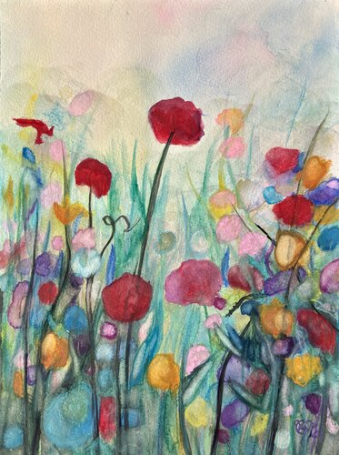 Floral Abstract No.2 by Brooke Meadows, Painting for Sale on Singulart