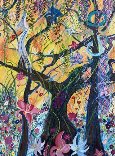 Garden of Good and Evil by Brooke Meadows, Painting for Sale on Singulart