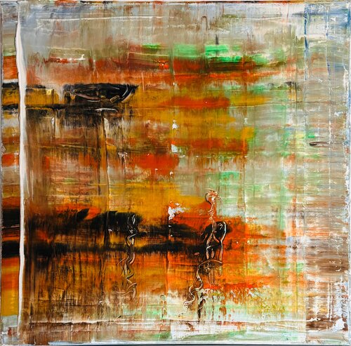 Afrikanisches Dorf de Gisela Kraas, Pintura a la venta en Singulart