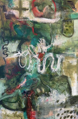 Gathering Within the Shift by Corina Hazlett, Painting for Sale on Singulart
