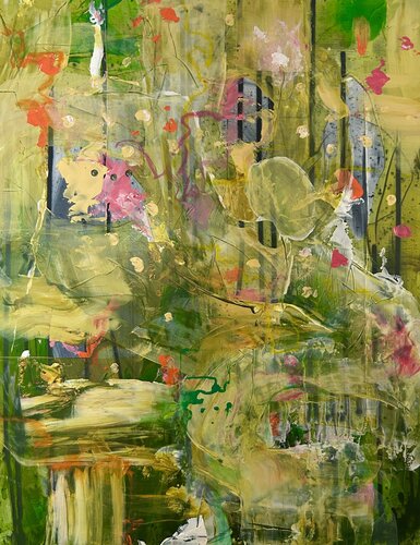 Dahlias by Corina Hazlett, Painting for Sale on Singulart