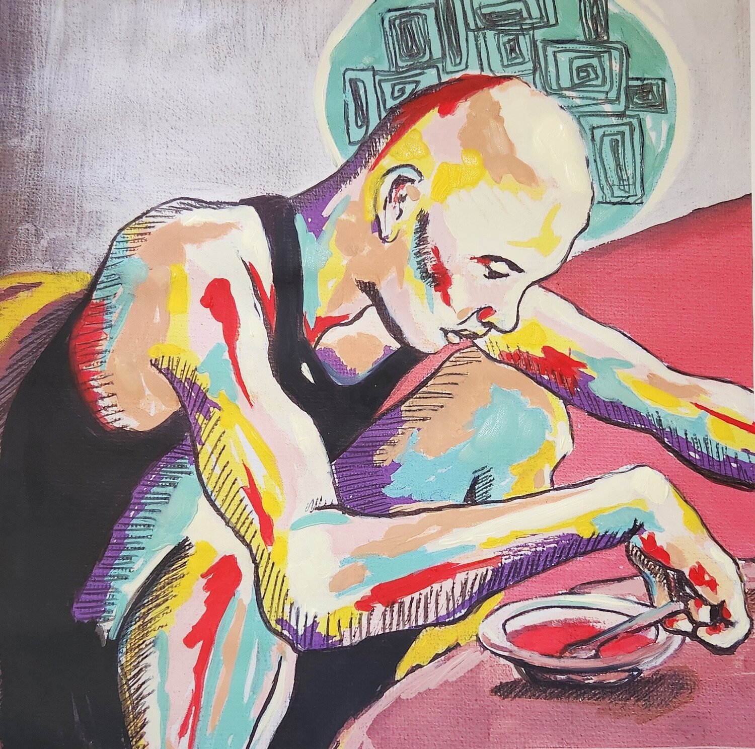 Evening dinner Maria Tabet Peinture originale à vendre