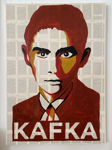 Kafka adult par Elisabeth Futterlieb, Peinture en vente sur Singulart