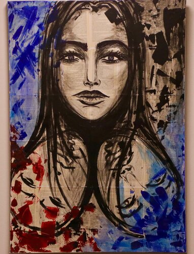 Facedes of a woman by Elisabeth Futterlieb, 絵画 for Sale on Singulart