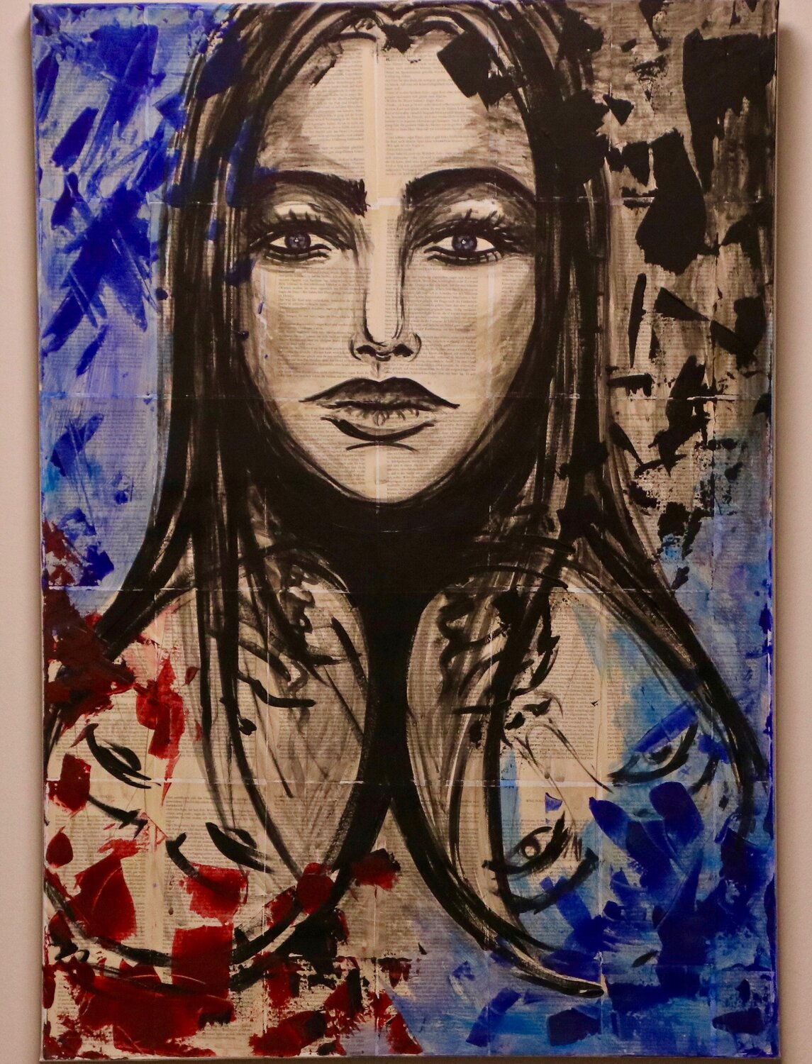 Facedes of a woman Elisabeth Futterlieb Original painting for sale
