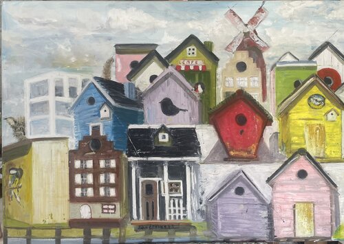 Housing Shortage de Rian Levens, Pintura a la venta en Singulart