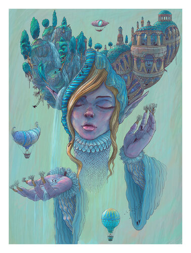 Oracle of Listening by Boaz Gabai, Print for Sale on Singulart