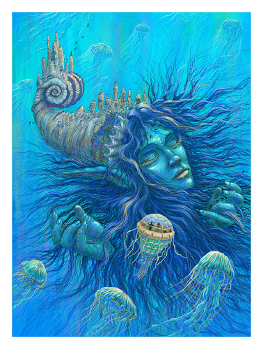 Oracle of Under Water by Boaz Gabai, Print for Sale on Singulart