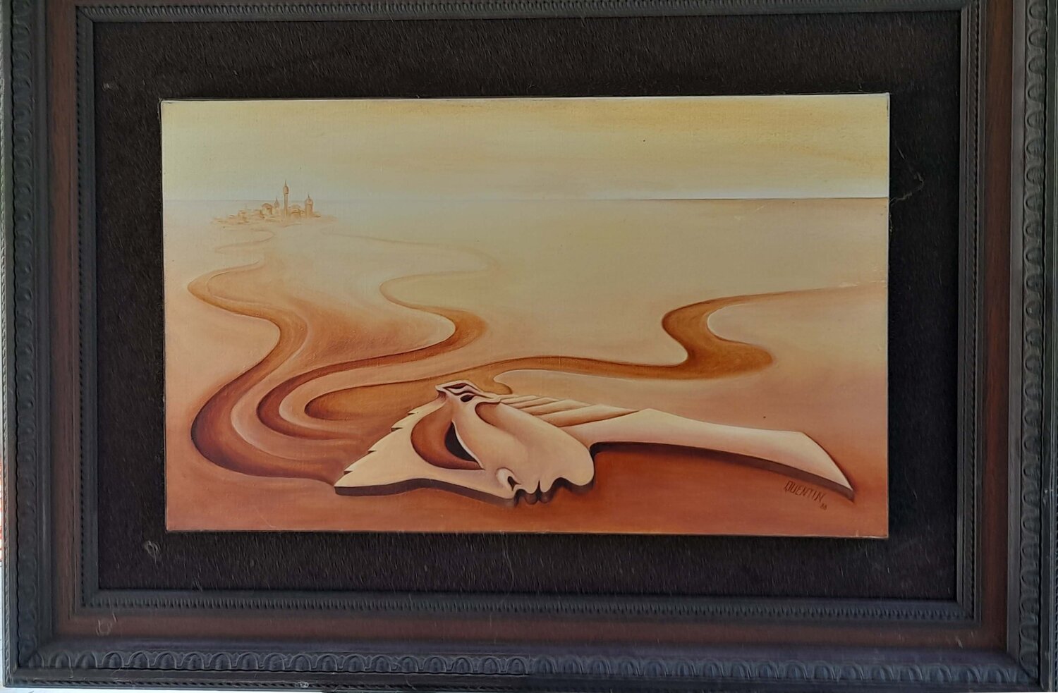 CHEMIN DE SABLES MELANIE QUENTIN Original painting for sale