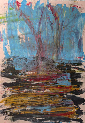 Geisterwald di Karin Martensen, Pittura in vendita su Singulart