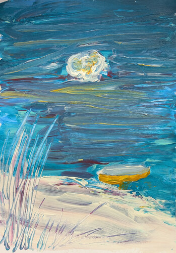 Mondnacht I de Karin Martensen, Pintura a la venta en Singulart