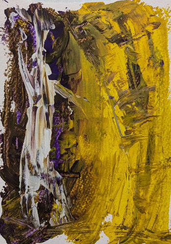 Tanzende Figur in Weiß de Karin Martensen, Pintura a la venta en Singulart