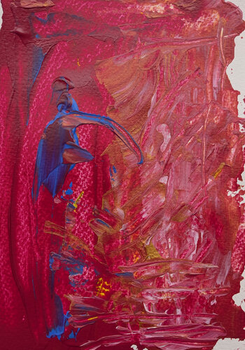Tanzende Figur in blau by Karin Martensen, Painting for Sale on Singulart