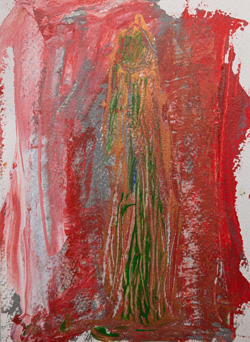 Figur in grün de Karin Martensen, Pintura a la venta en Singulart