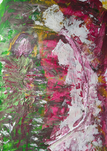 Mädchen im Farnkleid by Karin Martensen, Painting for Sale on Singulart