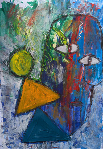 Hommage an PP par Karin Martensen, Peinture en vente sur Singulart