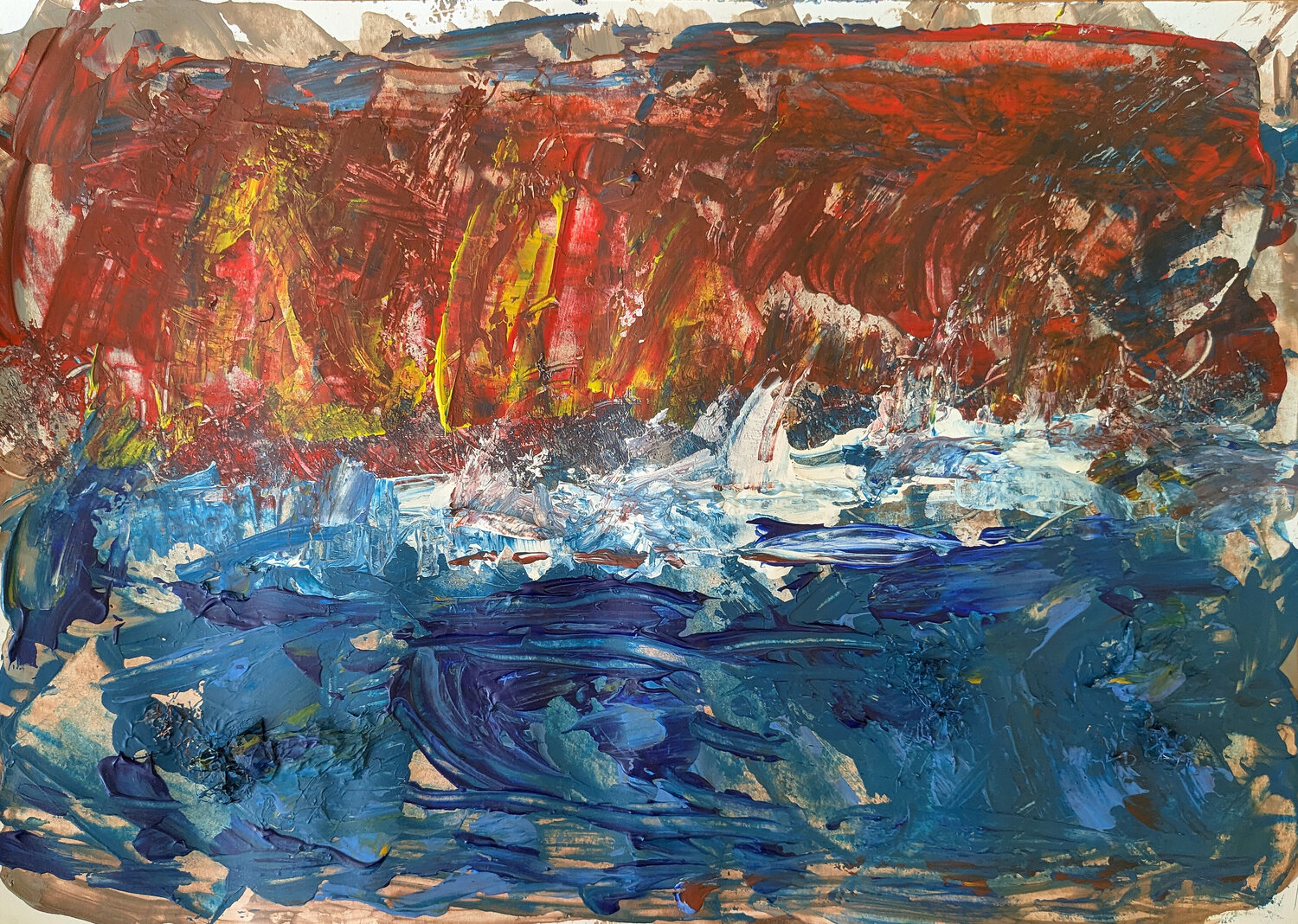 Abstrakte Segelboote III Karin Martensen Pintura original en venta