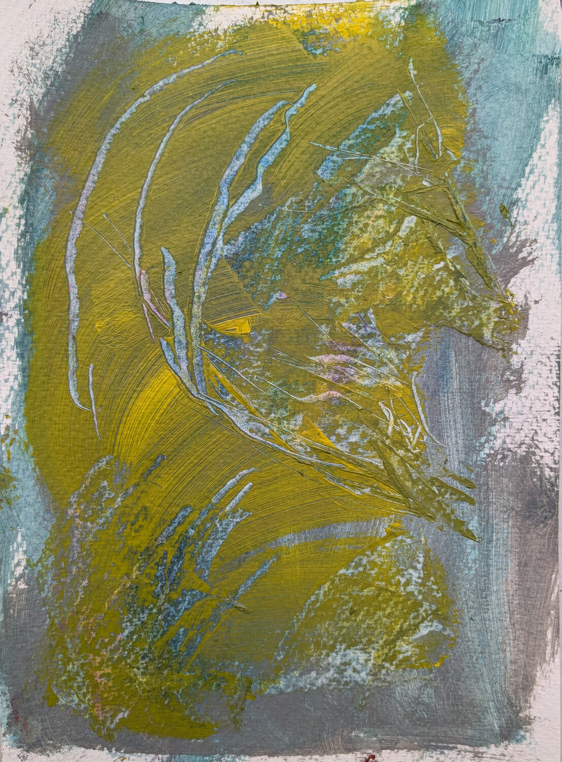 Abstraktes Gesicht Karin Martensen Pintura original en venta