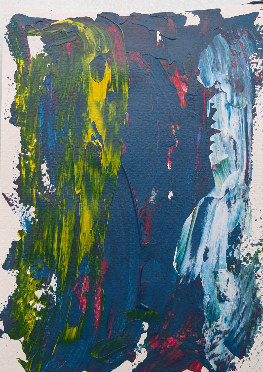 Gesichter in Weiß Karin Martensen Pintura original en venta