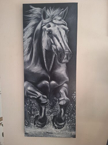 A contre-courant by Ingrid Machin, Painting for Sale on Singulart