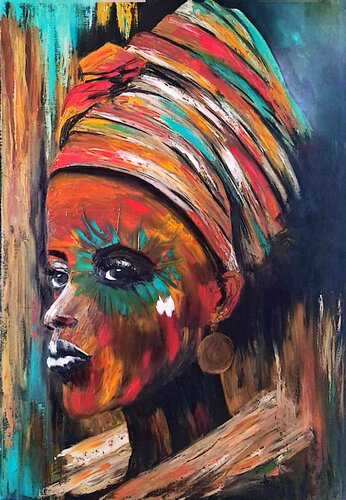 Esprit nomade par Ingrid Machin, Peinture en vente sur Singulart
