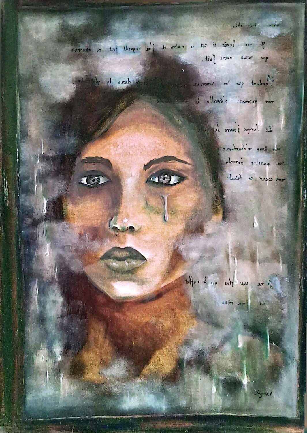 Ce qu'il reste de moi Ingrid Machin Peinture originale à vendre
