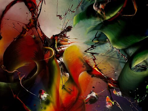 Dinámica de contrastes. by Alberto Amaro Guardado, Painting for Sale on Singulart