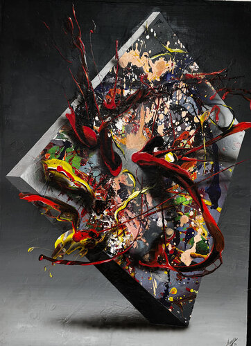 Bomba visual by Alberto Amaro Guardado, Painting for Sale on Singulart
