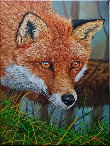Sly Fox by Lorant Cucui, Painting for Sale on Singulart