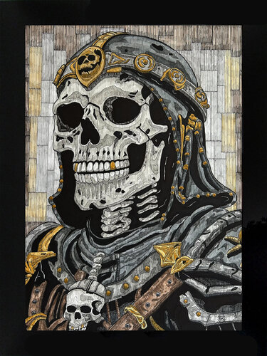 Commander Skinbone by Russell Garn, Drawing for Sale on Singulart