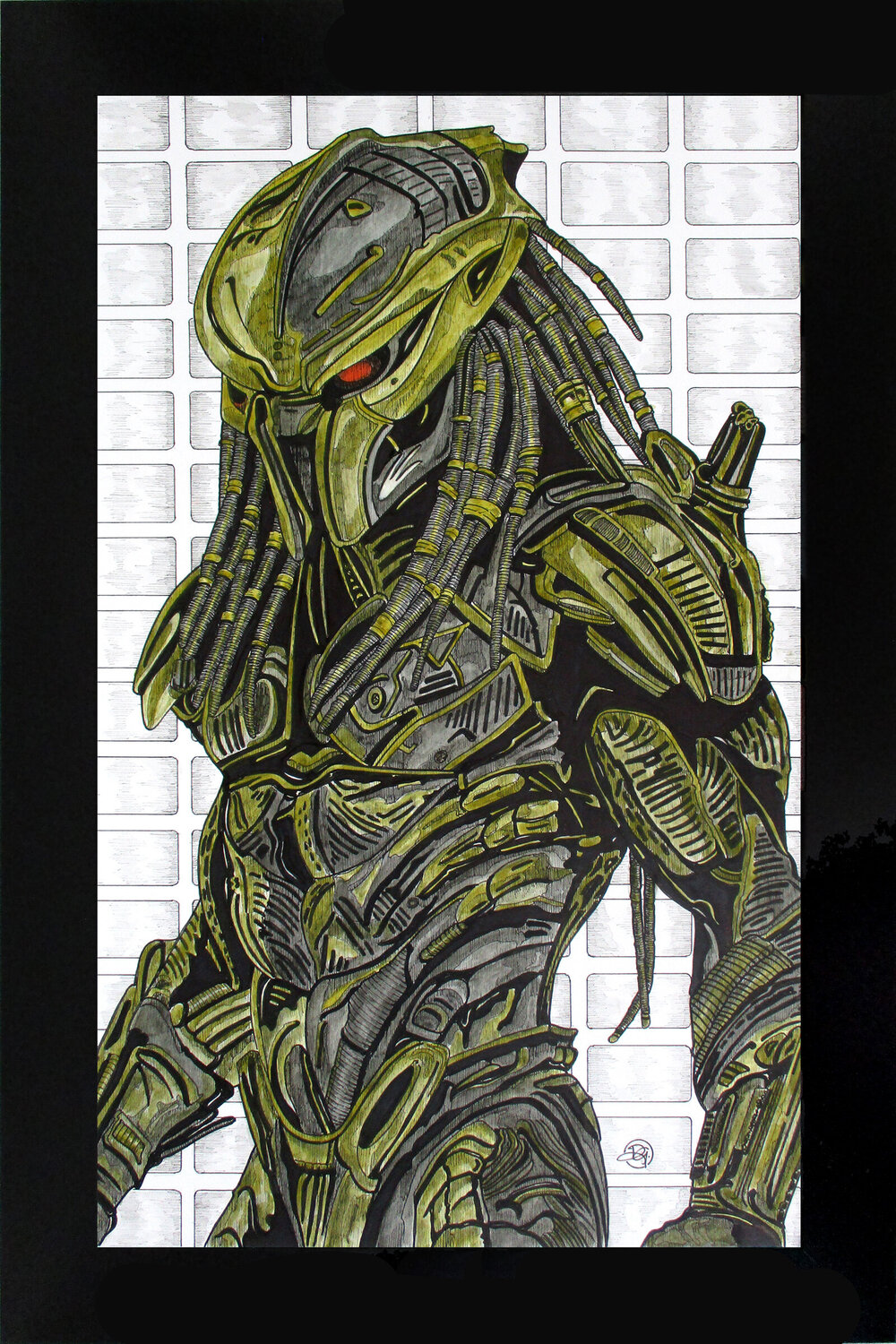 Pertinacious Predator Russell Garn Drawing for sale