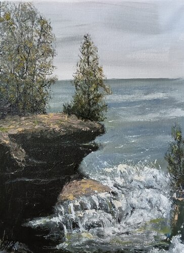 Oregon Coast by Gunter Radinger, Painting for Sale on Singulart
