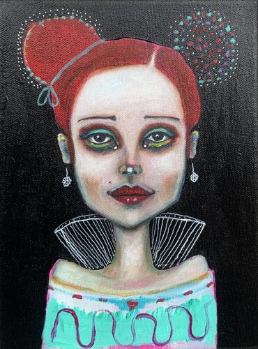 Less Circles by Basia Bimczok, Painting for Sale on Singulart