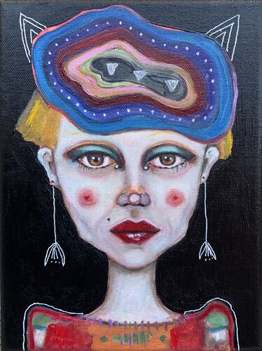 Die Architektin by Basia Bimczok, Painting for Sale on Singulart