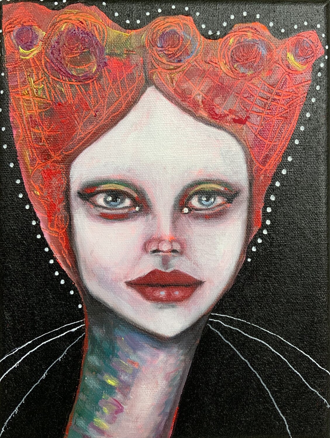 Queen Basia Bimczok Dipinto originale in vendita