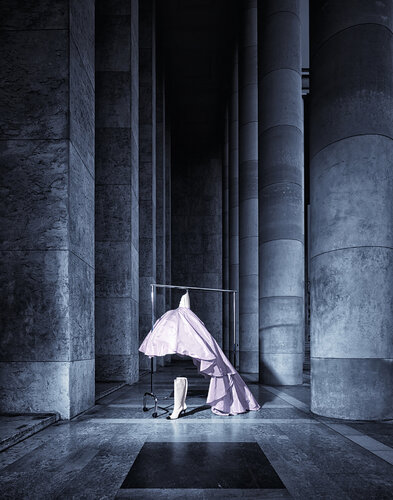 Dior Dress, Jardins du Trocadéro, Paris, 2001 by Greg Delves, Photography for Sale on Singulart