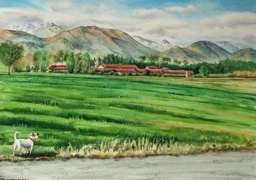 Castello di Parpaglia by Manuela Cordedda, Painting for Sale on Singulart