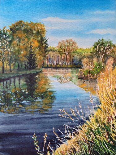 Il grande Po by Manuela Cordedda, Painting for Sale on Singulart