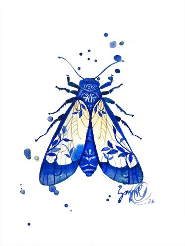 Night fly by Sonja Rissanen, Painting for Sale on Singulart