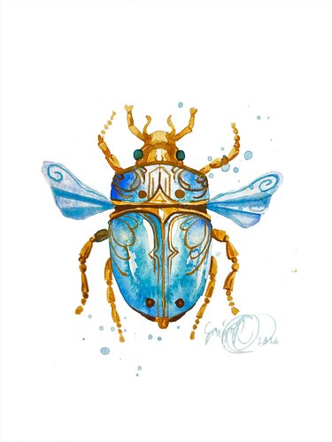 Diamond Beetle by Sonja Rissanen, Painting for Sale on Singulart