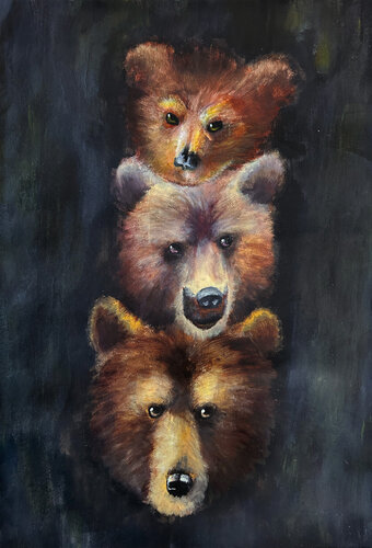 Three Bears by Sonja Rissanen, Painting for Sale on Singulart