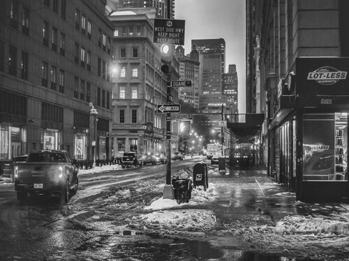 Winter Streets of NYC I - New York by Fabian Kimmel, Photography for Sale on Singulart