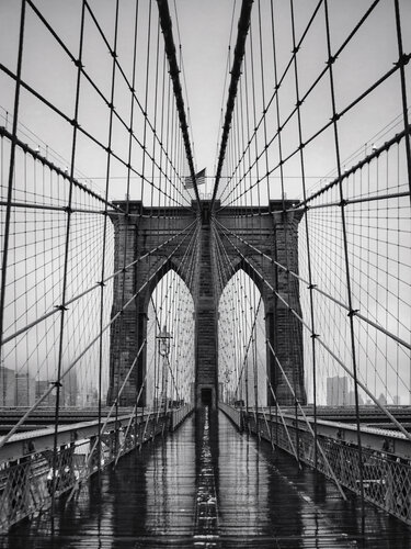 Brooklyn Bridge I - New York by Fabian Kimmel, Photography for Sale on Singulart